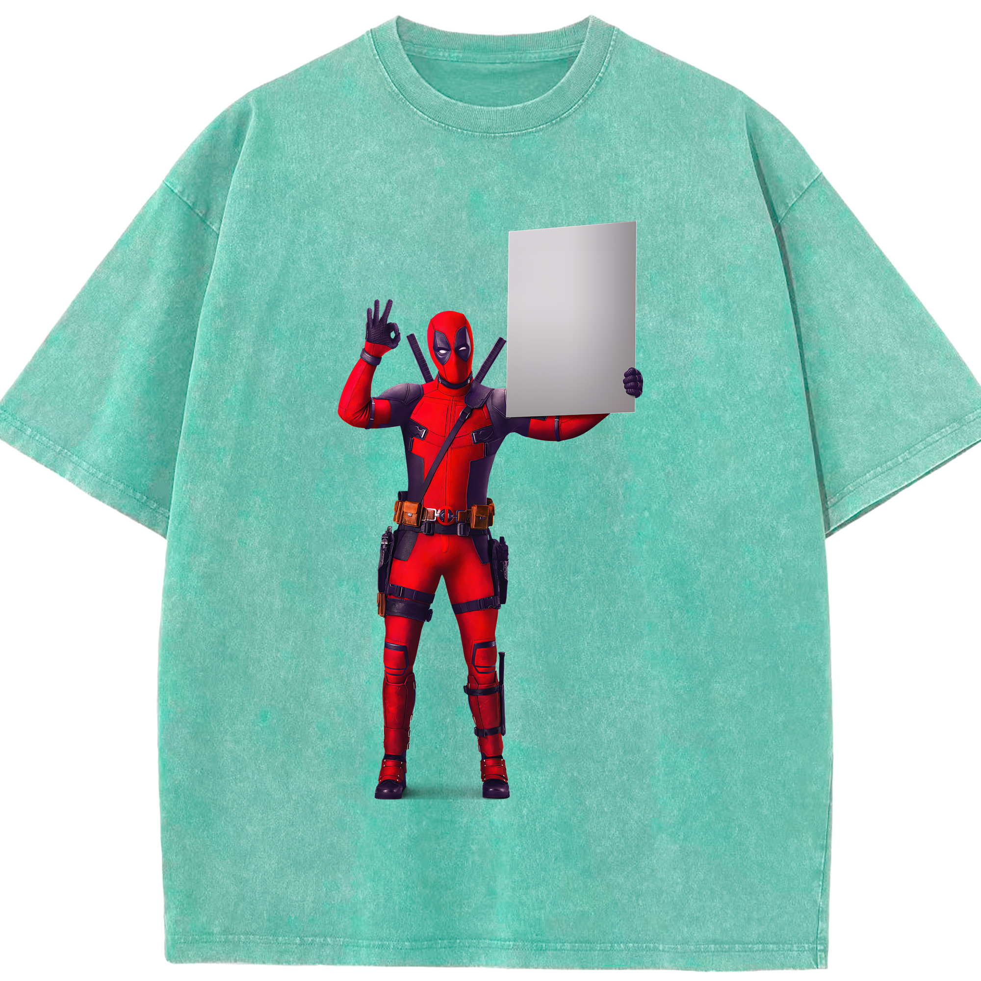 （画像用） Deadpool デッドプール 綿100% ヴィンテージ風 半袖Tシャツ（フロントプリント）